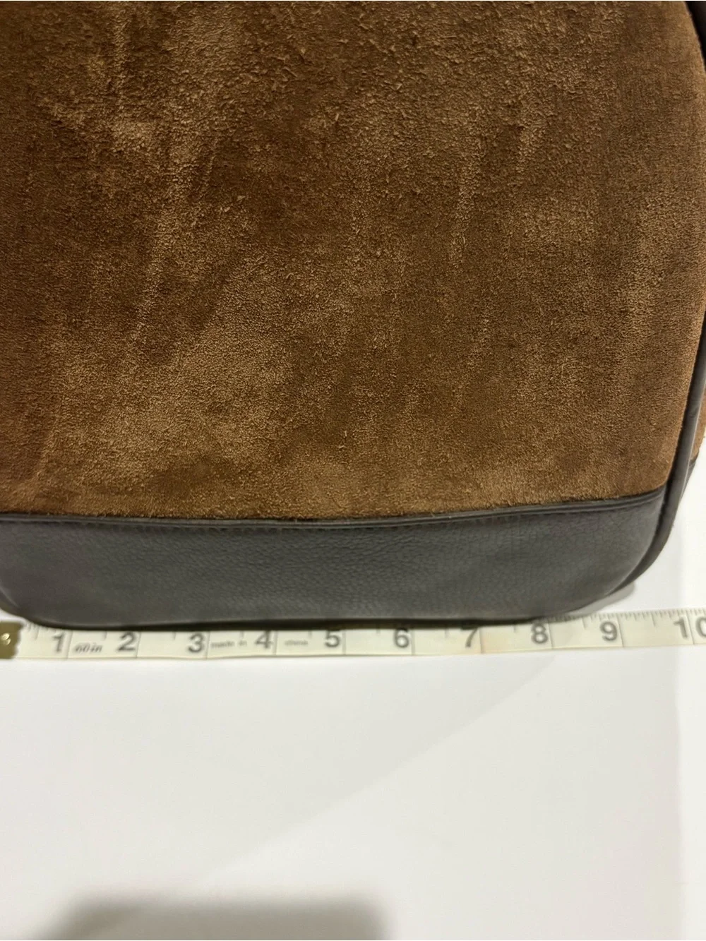 Marlboro Vintage Leather Suede Grit Weekender Duffel Bag Brown large